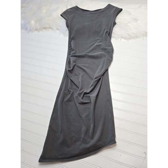 Babes With Babies Small Maternity Short Sleeve Asymmetrical Sheath Dress Fitted - Picture 1 of 7